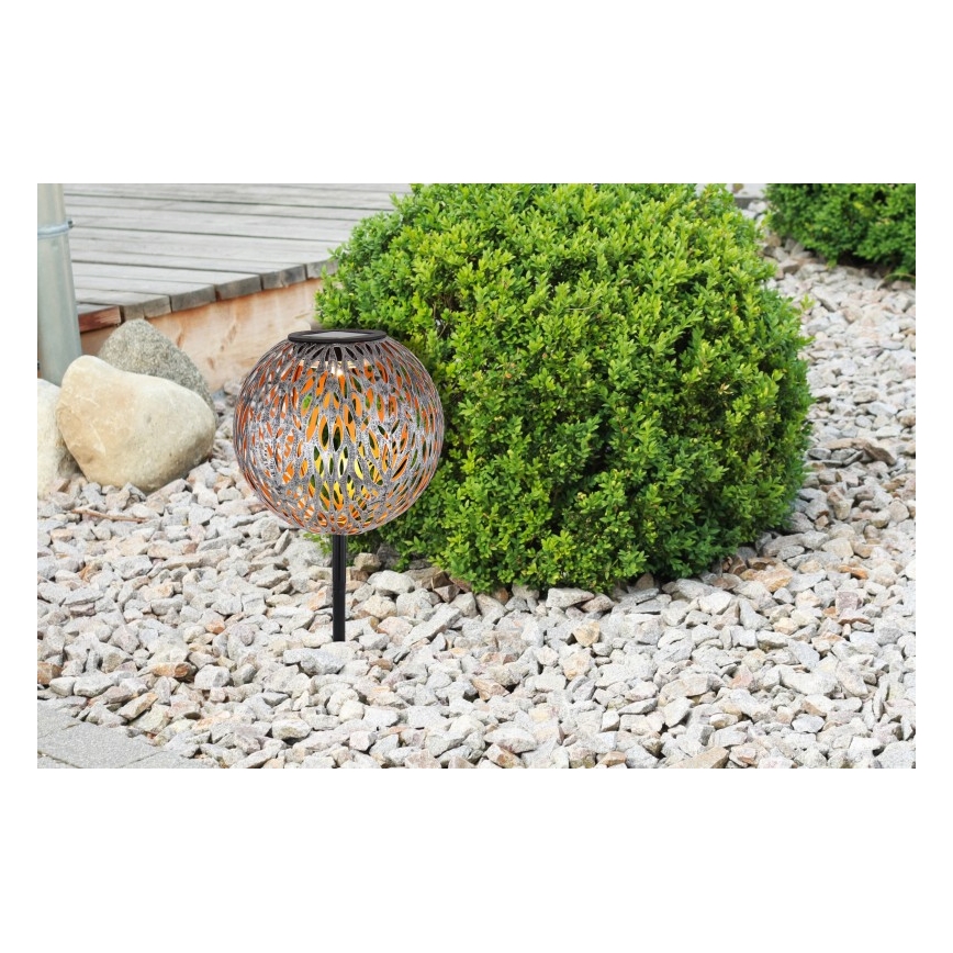 Globo - LED Solární svítidlo LED/0,06W/1,2V stříbrná IP44 180x540 mm