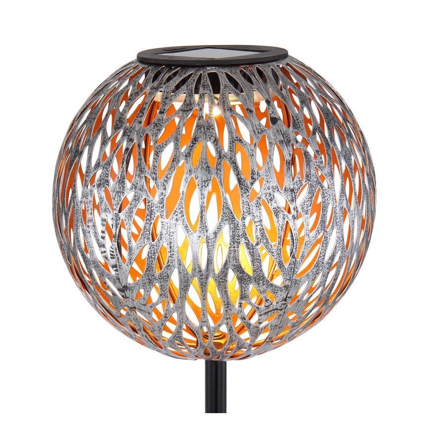 Globo - LED Solární svítidlo LED/0,06W/1,2V stříbrná IP44 180x540 mm