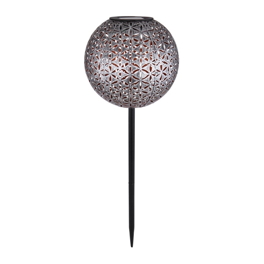 Globo - LED Solární svítidlo LED/0,06W/1,2V stříbrná IP44 180x540 mm