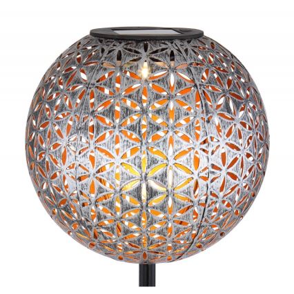 Globo - LED Solární svítidlo LED/0,06W/1,2V stříbrná IP44 180x540 mm