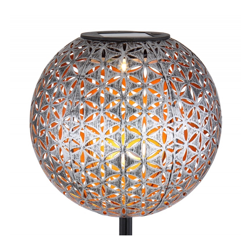 Globo - LED Solární svítidlo LED/0,06W/1,2V stříbrná IP44 180x540 mm