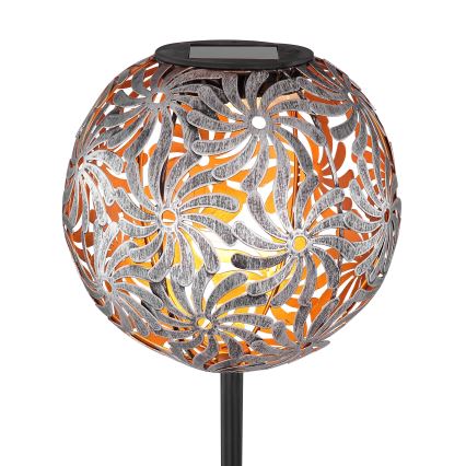 Globo - LED Solární svítidlo LED/0,06W/1,2V stříbrná IP44 185x540 mm