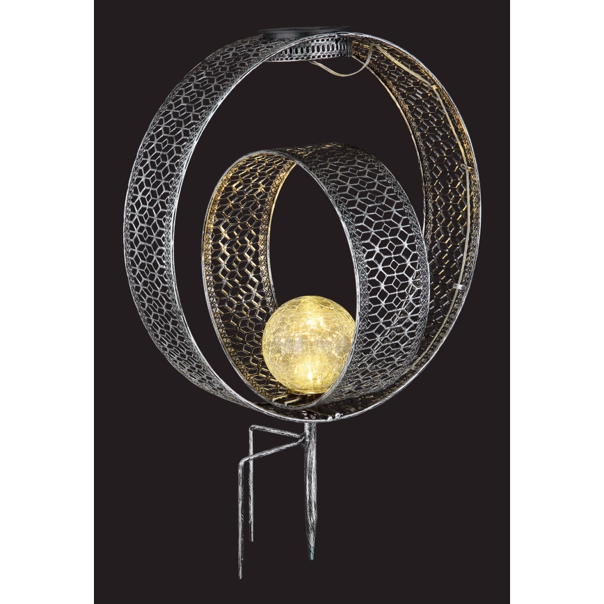 Globo - LED Solární svítidlo LED/0,06W/1,2V stříbrná IP44