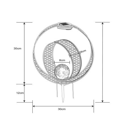 Globo - LED Solární svítidlo LED/0,06W/1,2V stříbrná IP44