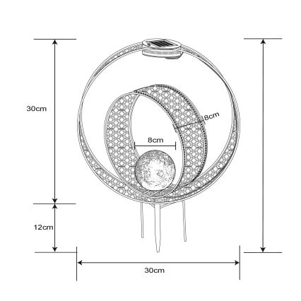 Globo - LED Solární svítidlo LED/0,06W/1,2V rez IP44