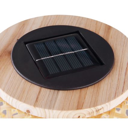 Globo - LED Solární svítidlo LED/0,06W/3V bambus IP44 600 mAh