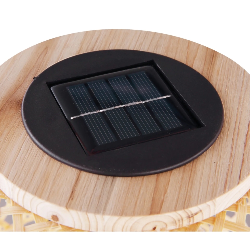 Globo - LED Solární svítidlo LED/0,06W/3V bambus IP44 600 mAh