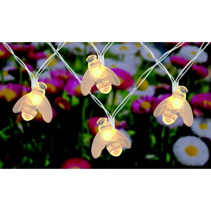 Globo - LED Solární řetěz 20xLED/0,06W/3V IP44 300 mAh