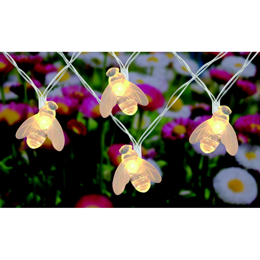 Globo - LED Solární řetěz 20xLED/0,06W/3V IP44 300 mAh