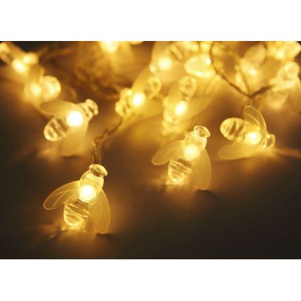 Globo - LED Solární řetěz 20xLED/0,06W/3V IP44 300 mAh