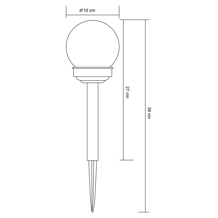 Globo 33699-12 - LED Solární lampa LED/1,2V IP44 100 mAh