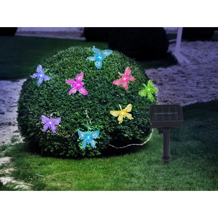Globo - LED RGB Dekorační řetěz 10xLED/0,06W/3,2V 470 cm IP44
