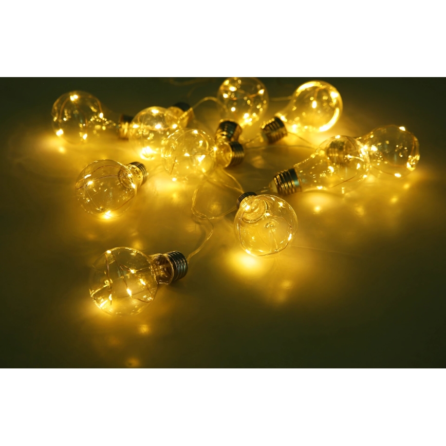 Globo - LED Solární řetěz 10xLED/0,06W/3,2V 380 cm IP44