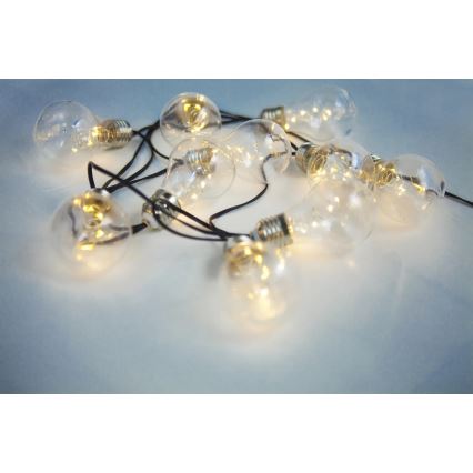 Globo - LED Solární řetěz 10xLED/0,06W/3,2V 380 cm IP44