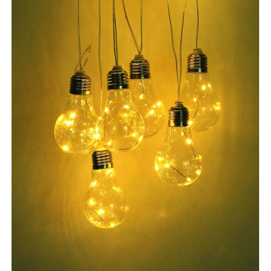Globo - LED Solární řetěz 10xLED/0,06W/3,2V 380 cm IP44