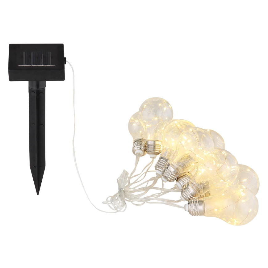 Globo - LED Solární řetěz 10xLED/0,06W/3,2V 380 cm IP44
