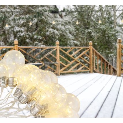 Globo - LED Solární řetěz 10xLED/0,06W/3,2V 380 cm IP44