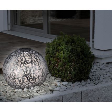 Globo - LED Solární svítidlo LED/0,06W/1,2V stříbrná IP44 285x400 mm