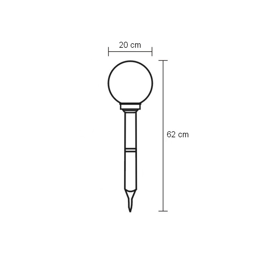 Globo - LED Venkovní osvětlení LED/0,06W/3,2V IP44 600 mAh