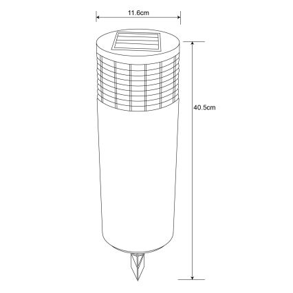 Globo - LED Solární svítidlo LED/0,08W/3V 6000K IP44