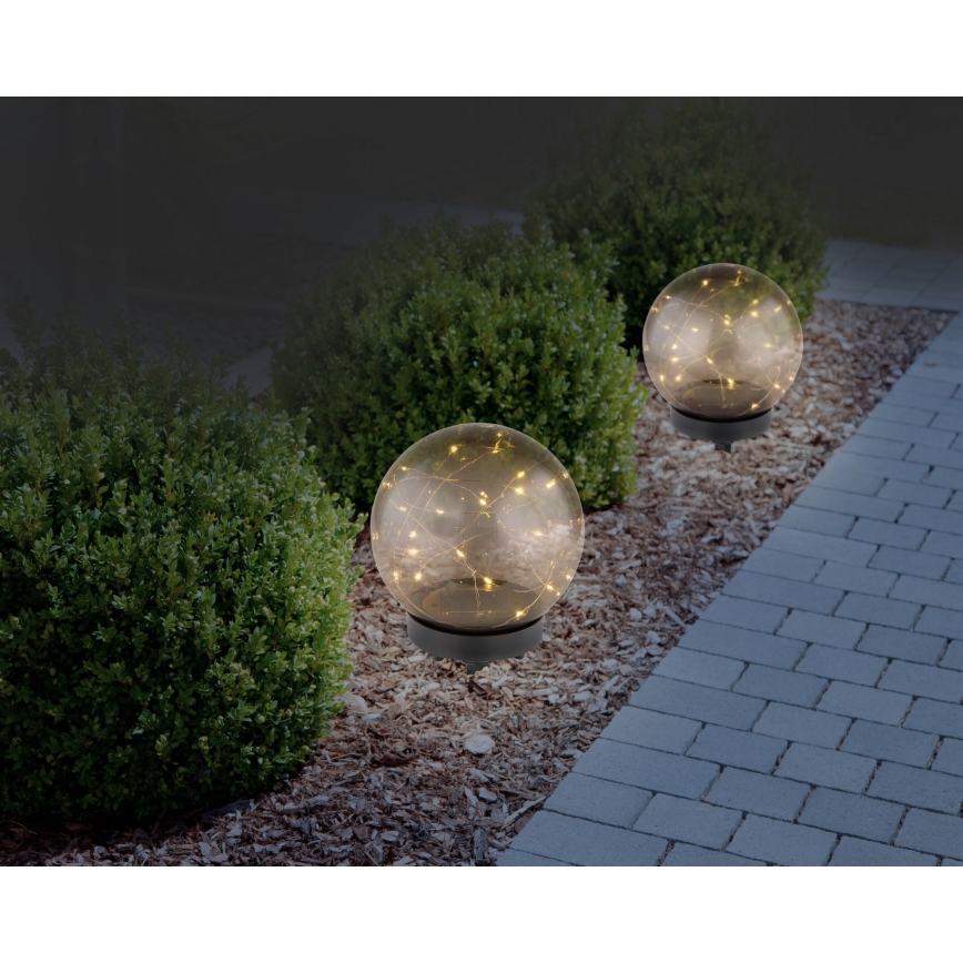 Globo - LED Solární svítidlo 20xLED/0,06W/1,2V pr. 15 cm IP44 600 mAh