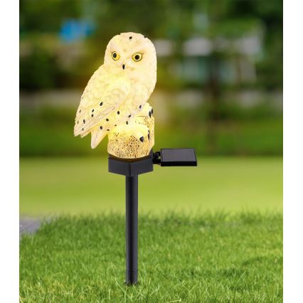 Globo - LED Solární svítidlo LED/0,06W/3V IP44 sova