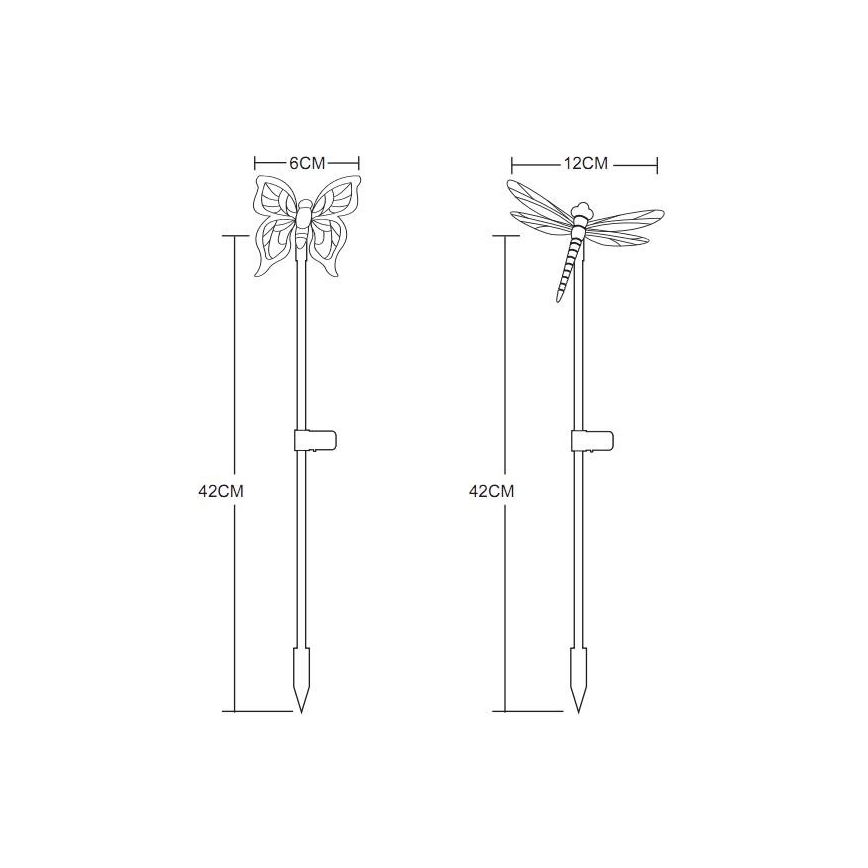 Globo - SADA 4x LED Solární svítidlo LED/0,06W/3V IP44