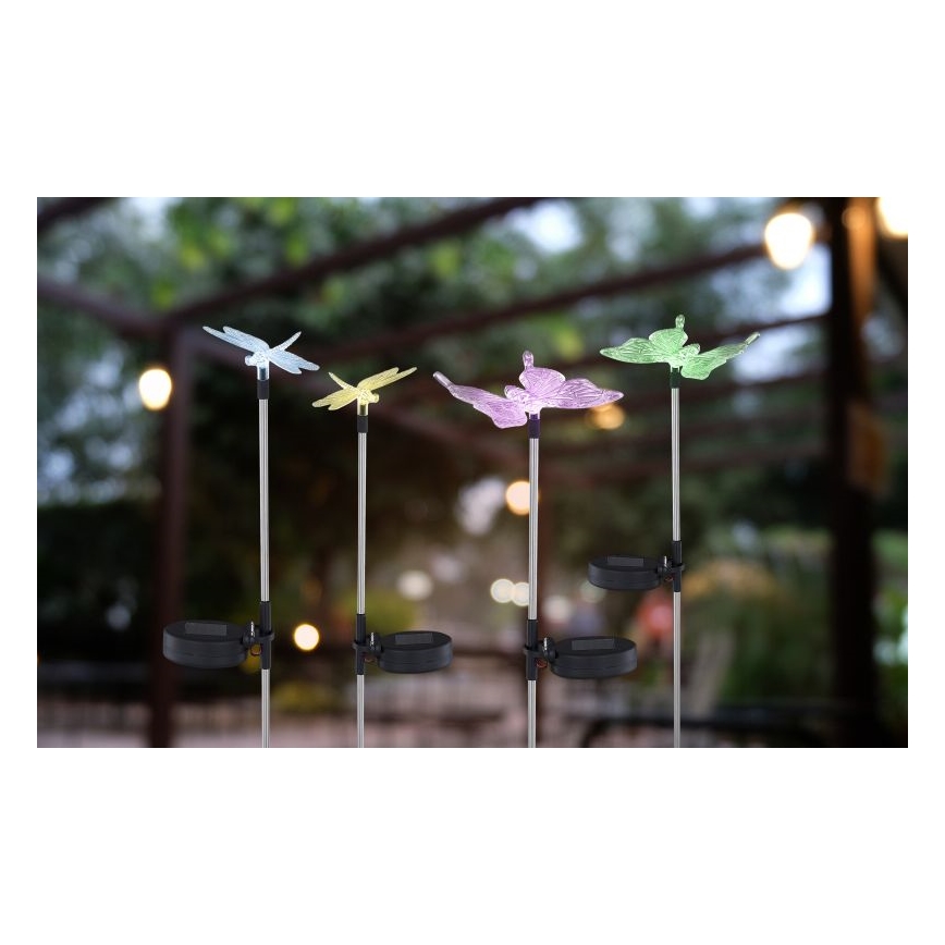 Globo - SADA 4x LED Solární svítidlo LED/0,06W/3V IP44