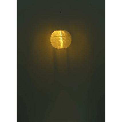 Globo - LED Závěsné solární svítidlo LED/0,5W/3V IP44 bílá 300 mAh