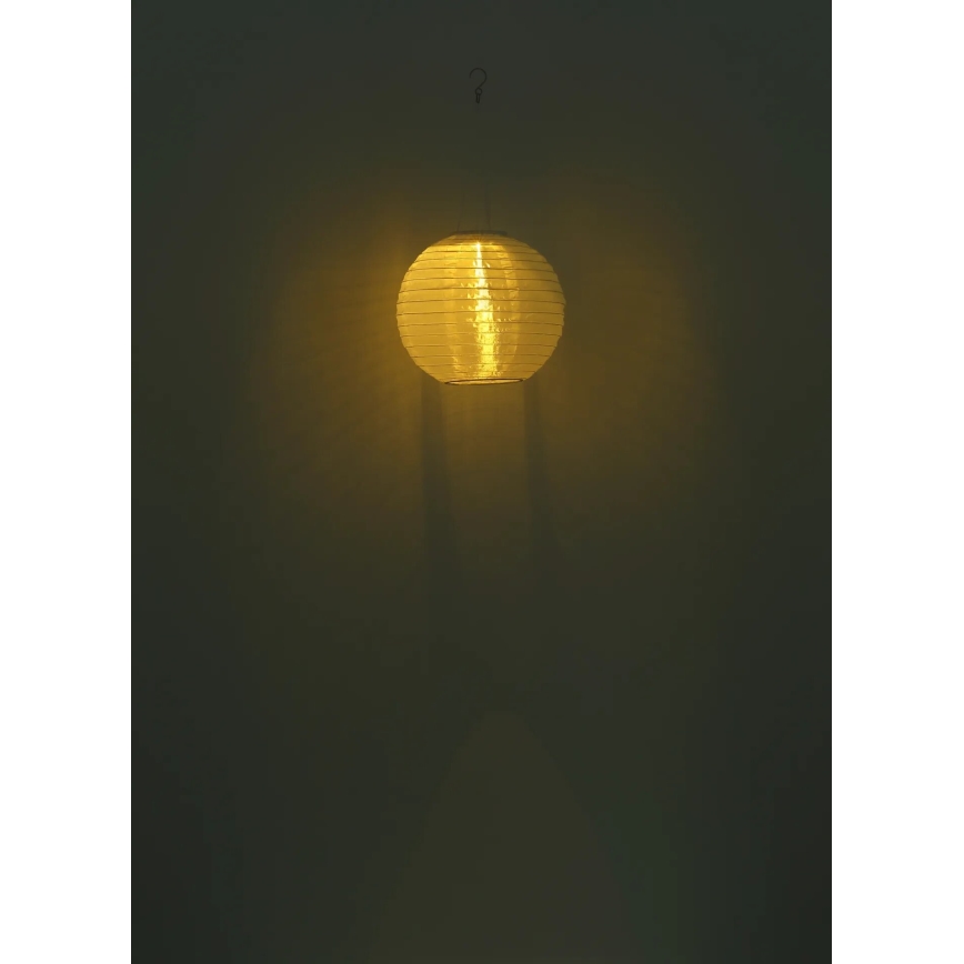 Globo - LED Závěsné solární svítidlo LED/0,5W/3V IP44 bílá 300 mAh