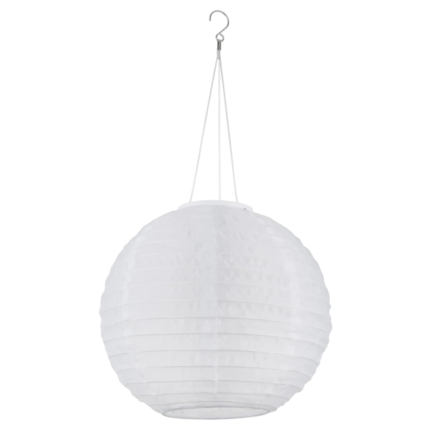 Globo - LED Závěsné solární svítidlo LED/0,5W/3V IP44 bílá 300 mAh
