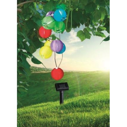 Globo 33971 - LED Solární řetěz 10xLED/0,06W/1,2V IP44