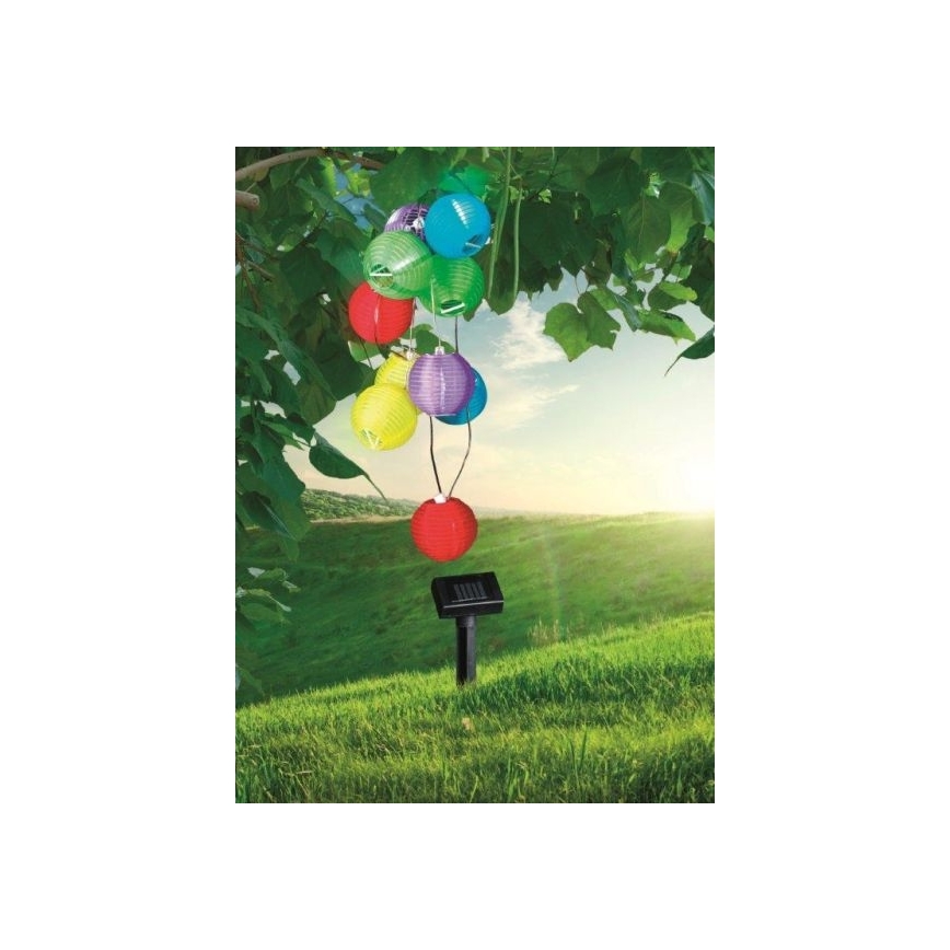 Globo 33971 - LED Solární řetěz 10xLED/0,06W/1,2V IP44