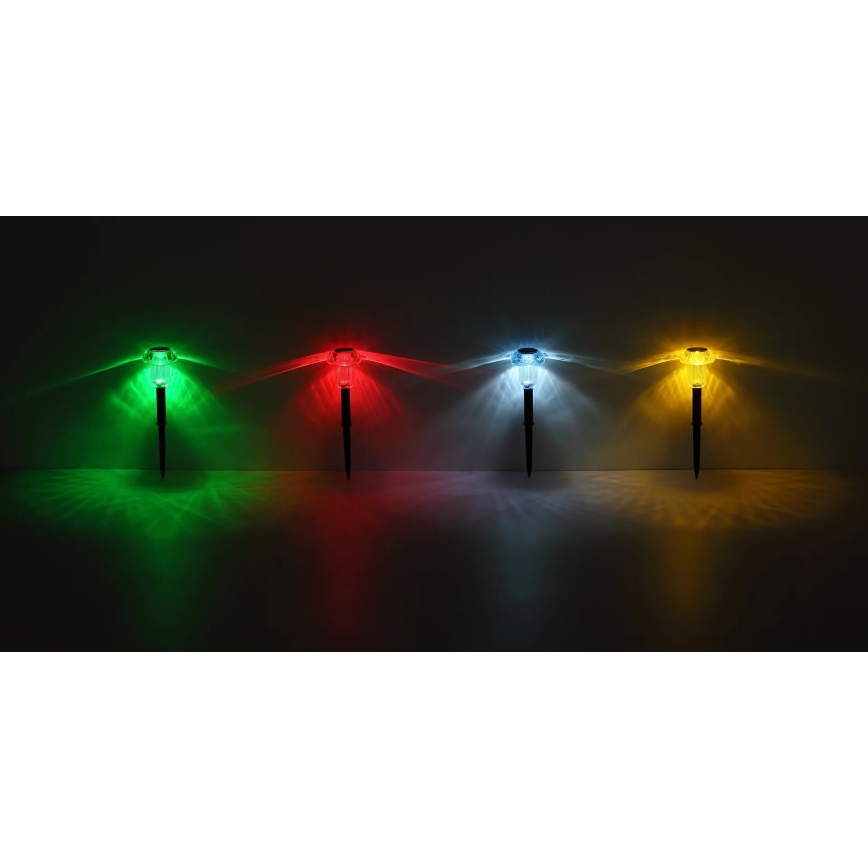 Globo - SADA 4x LED RGB Solární svítidlo LED/0,05W/3V IP44