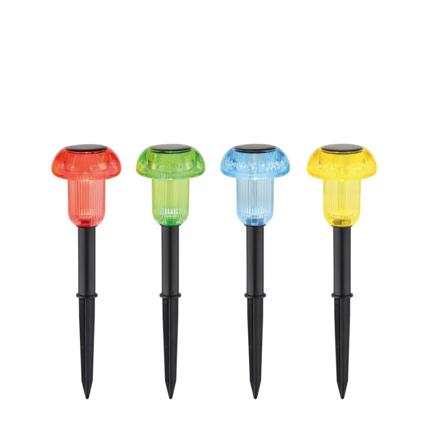 Globo - SADA 4x LED RGB Solární svítidlo LED/0,05W/3V IP44