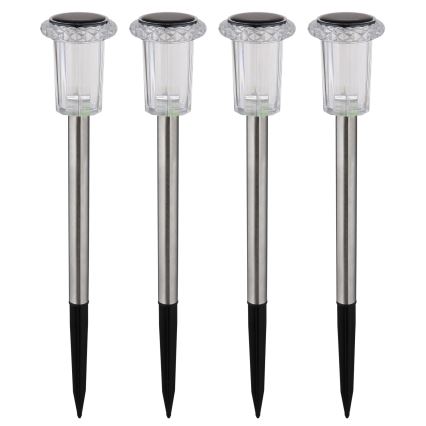 Globo - SADA 4x LED Solární svítidlo LED/0,06W/1,2V IP44 100 mAh