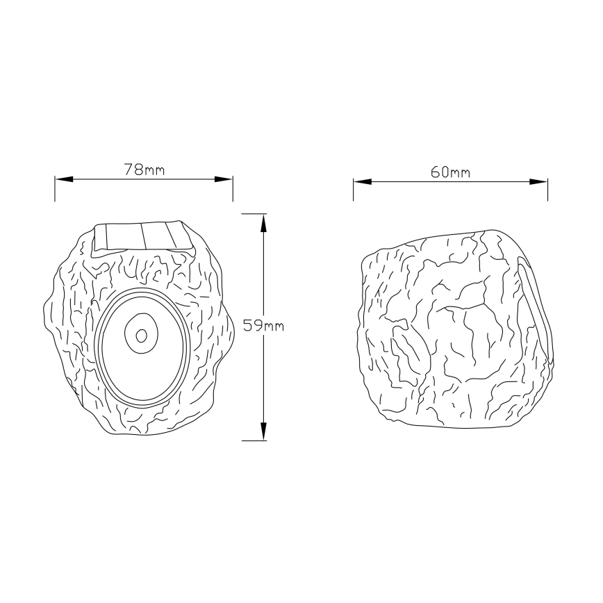 Globo - LED Solární svítidlo LED/0,07W/3V IP44 600 mAh