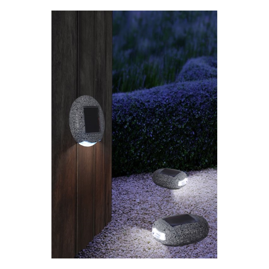 Globo - SADA 3x LED Solární svítidlo 3xLED/0,06W/3,2V IP44