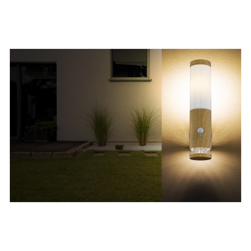 Globo - Venkovní nástěnné svítidlo se senzorem 1xE27/15W/230V IP44