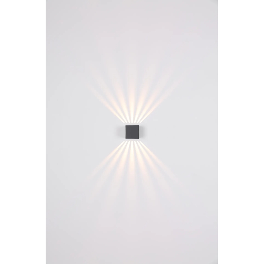 Globo - LED Venkovní nástěnné svítidlo LED/6W/230V IP54 antracit