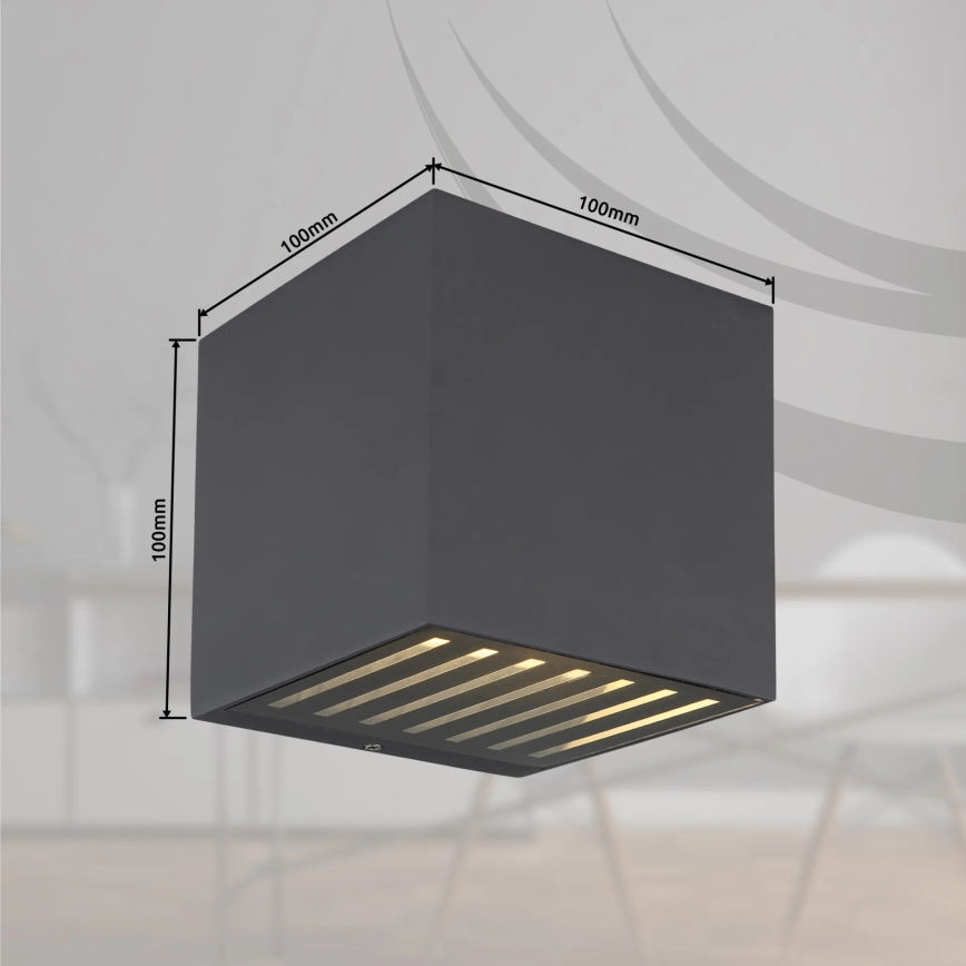 Globo - LED Venkovní nástěnné svítidlo LED/6W/230V IP54 antracit