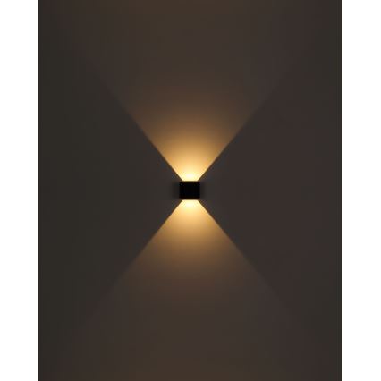 Globo - LED Venkovní nástěnné svítidlo 2xLED/3W/230V IP44 černá