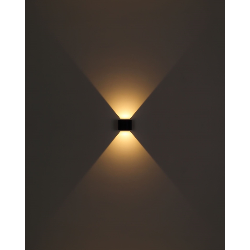 Globo - LED Venkovní nástěnné svítidlo 2xLED/3W/230V IP44 černá
