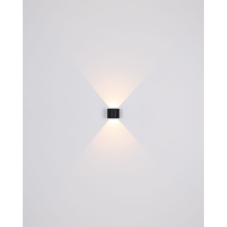 Globo - LED Venkovní nástěnné svítidlo 2xLED/3W/230V IP44 černá