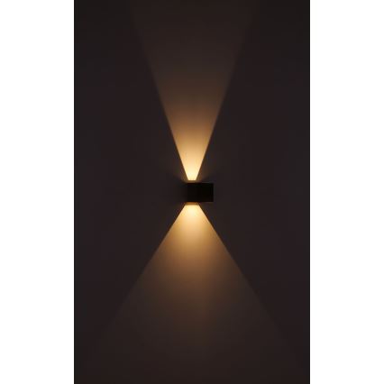 Globo - LED Venkovní nástěnné svítidlo 2xLED/3W/230V IP44 hnědá