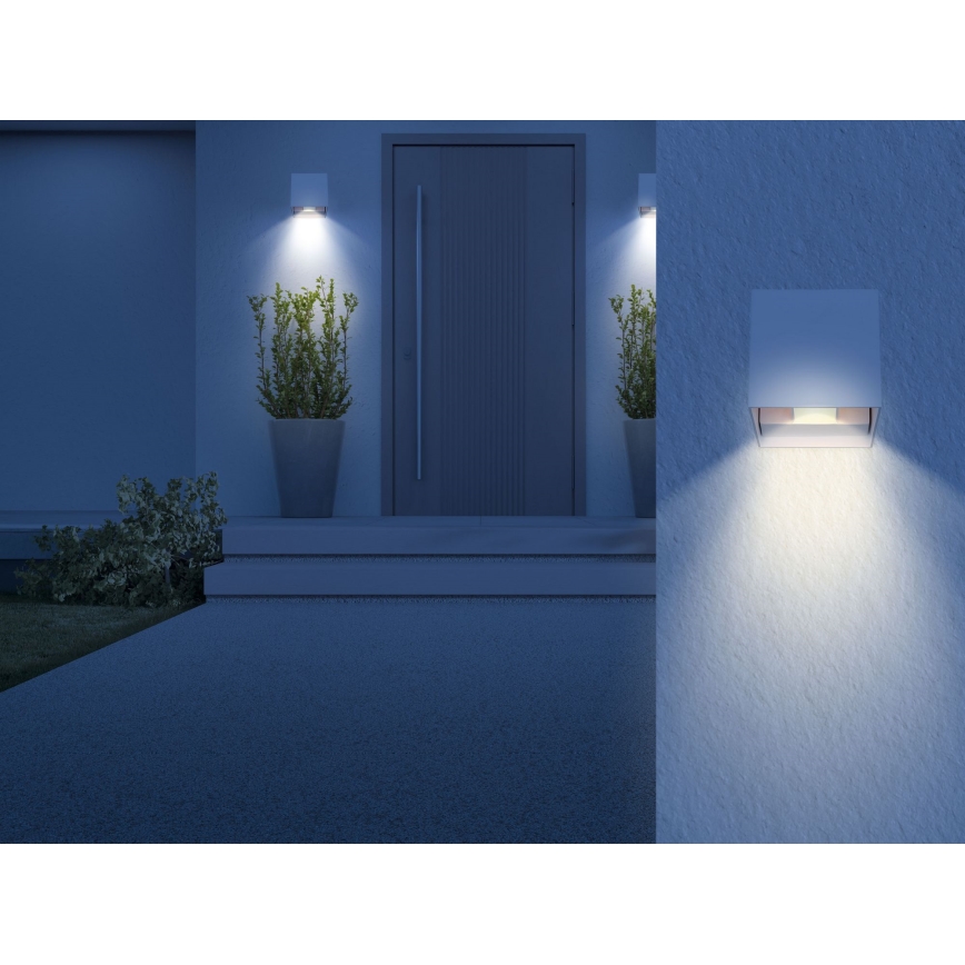 Globo - LED Venkovní nástěnné svítidlo 2xLED/3W/230V IP44 bílá