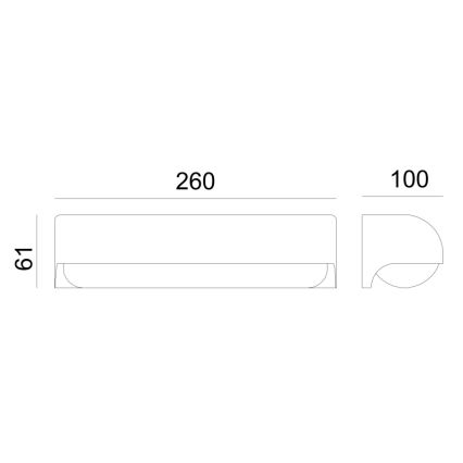 Globo - LED Venkovní nástěnné svítidlo LED/10W/230V IP54