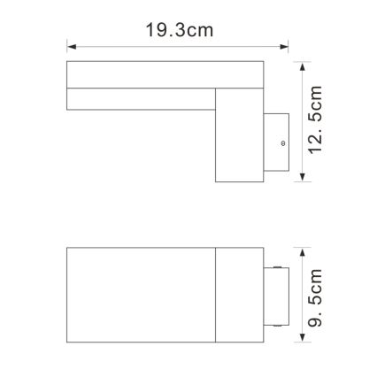 Globo - LED Venkovní nástěnné svítidlo LED/9W/230V IP44