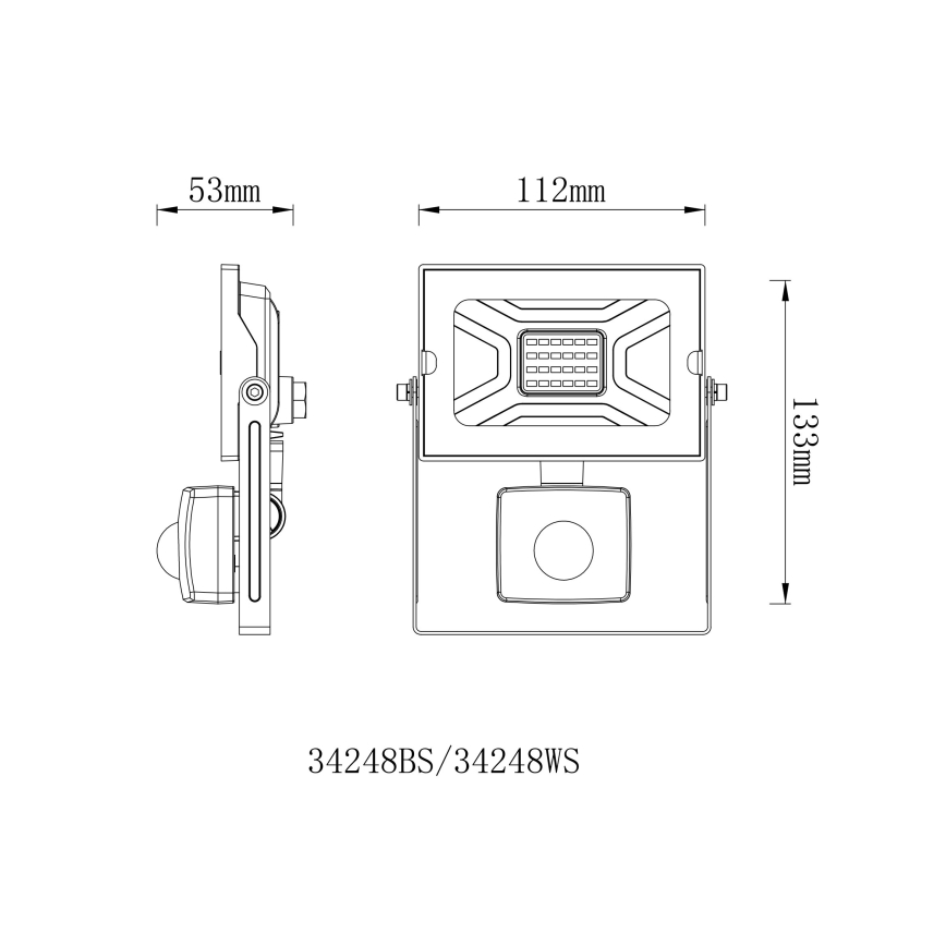 Globo - LED Reflektor se senzorem LED/20W/230V IP44