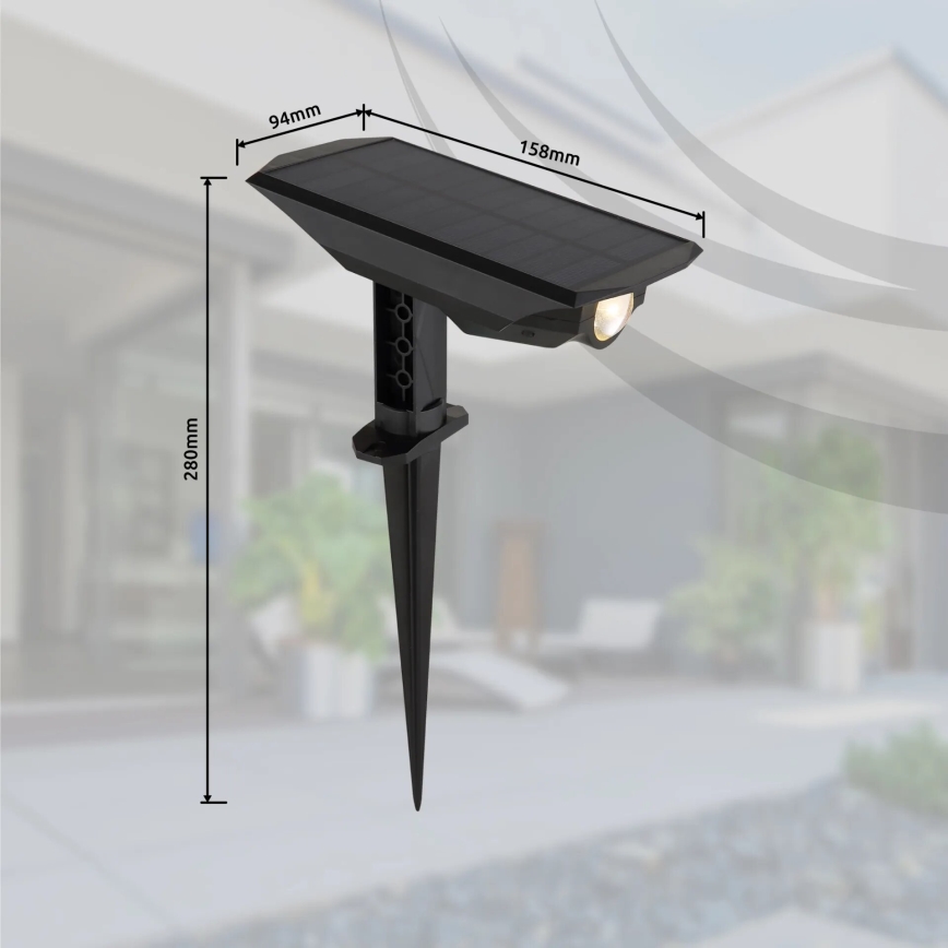 Globo - LED Solární svítidlo 2v1 LED/1W/3V IP44